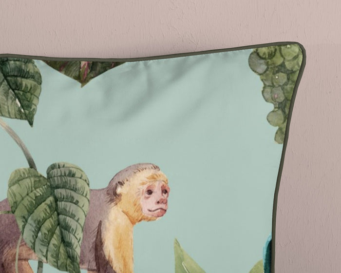 Descanso Dekbedovertrek Biologische Katoen Satijn Ignadi - green