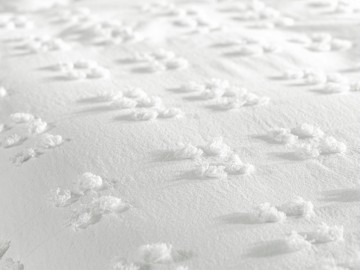 Yellow Dekbedovertrek Katoen Falk - white