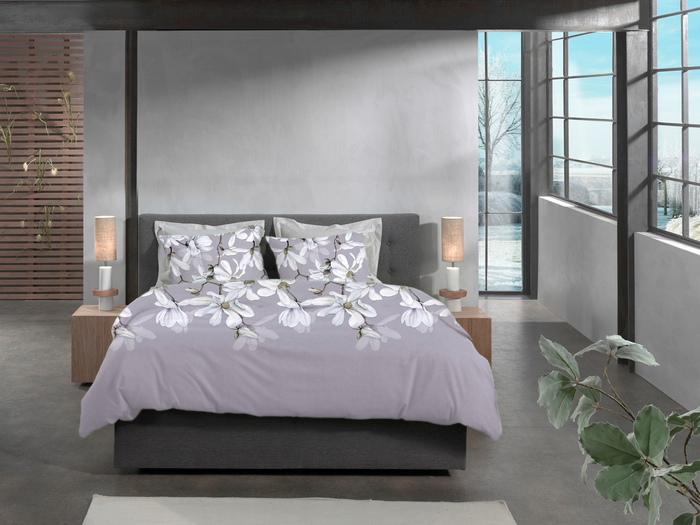 Heckett Lane Dekbedovertrek Flanel Stacey - purple