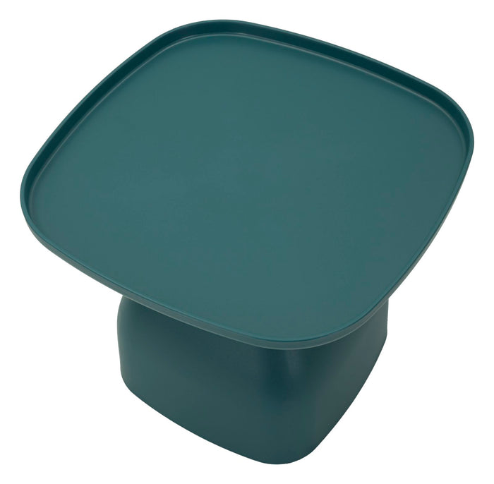 Tafel in blauw kunststof cm 48x48x38