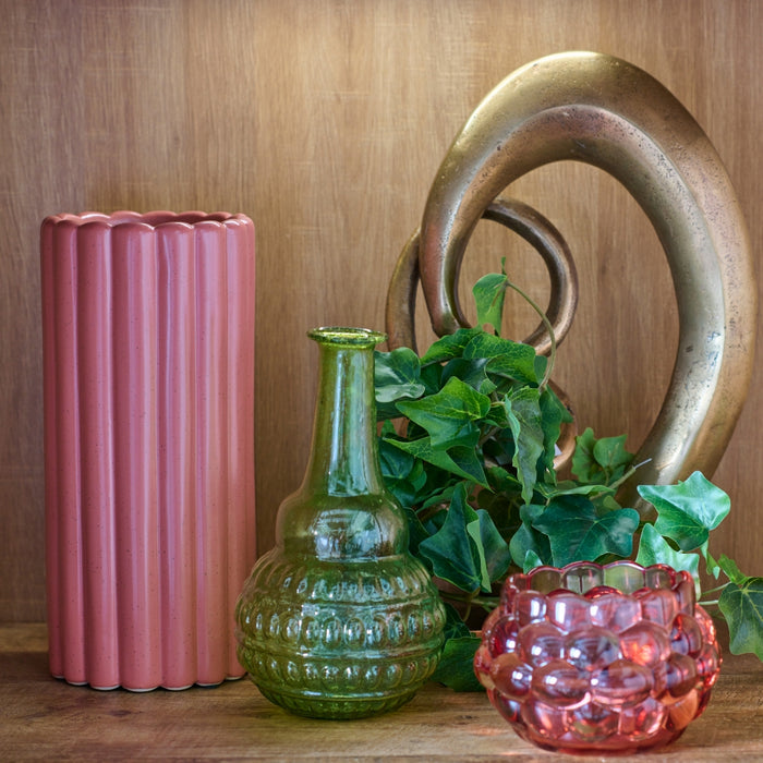 Vaas Ribbel S - Keramiek - 12x25x12cm (BxHxD)