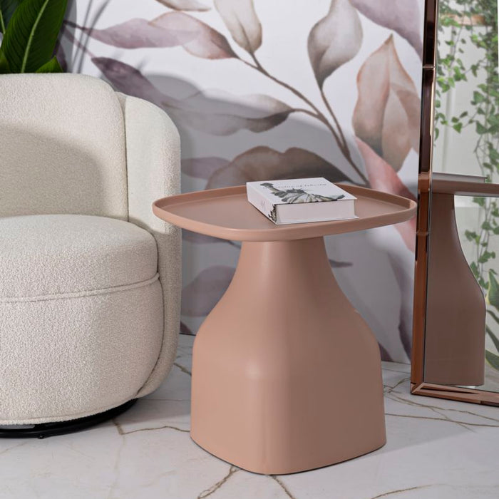 Plastic tafel roze cm 48x48x50