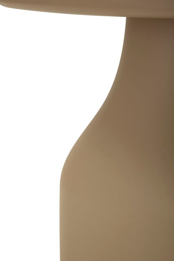 Tafel in tortora kunststof cm 48x48x50