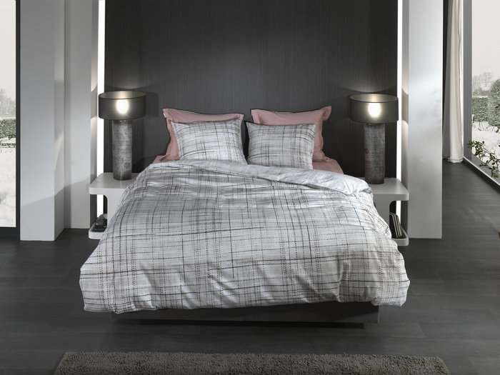 Heckett Lane Dekbedovertrek Katoen Twill Helgi - grey