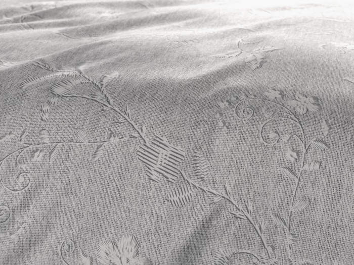 Heckett Lane Dekbedovertrek Katoen Twill Broidy - natural