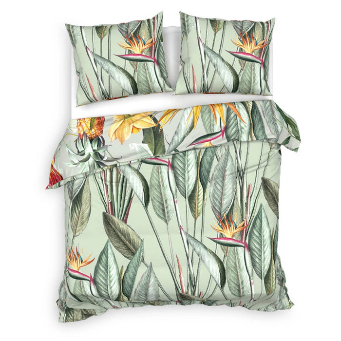 Heckett Lane Dekbedovertrek Bamboe Katoen Satijn Stella - grey