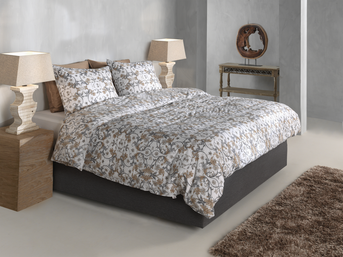 Zo Home Dekbedovertrek Katoen Fausto - grey