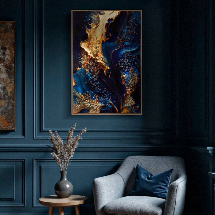 Print op gelakt canvas met lijst 60x4x90 cm