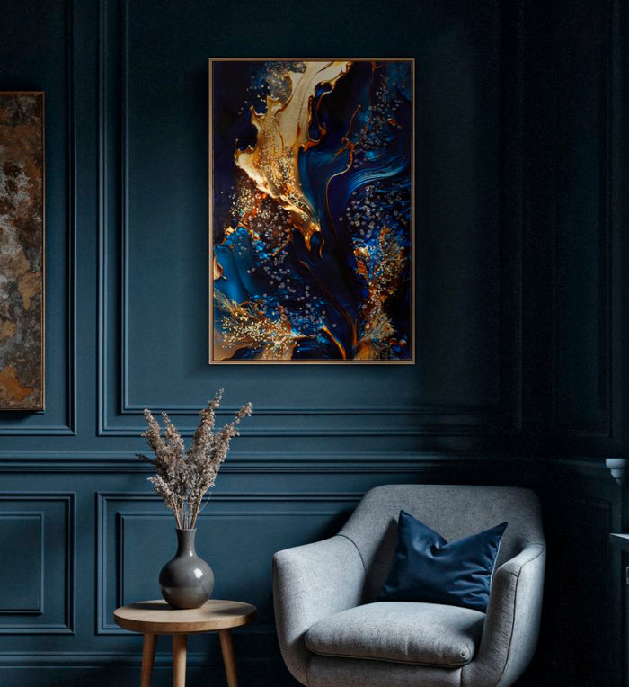 Print op gelakt canvas met lijst 60x4x90 cm