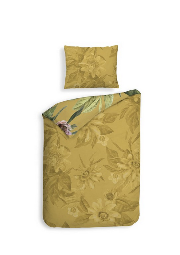 Heckett Lane Dekbedovertrek Katoen Satijn Sara - yellow