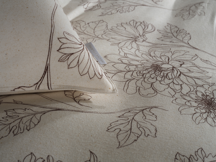 Heckett Lane Dekbedovertrek Flanel Gigi - off white