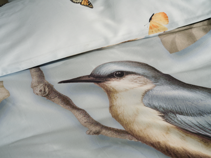 Heckett Lane Dekbedovertrek Katoen Satijn Daina - light blue