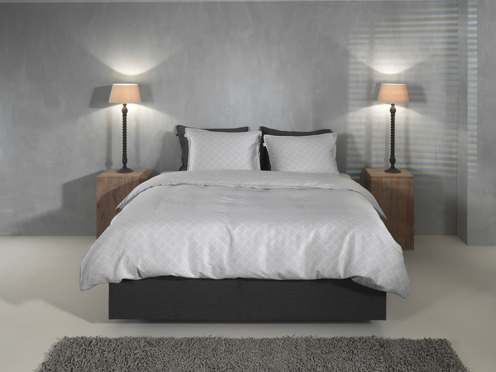 Zo Home Dekbedovertrek Katoen Satijn Linea di Satinado - ash grey