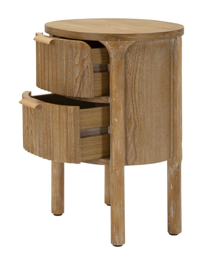 Nachtkastje van dennenhout cm 38x34,5x52