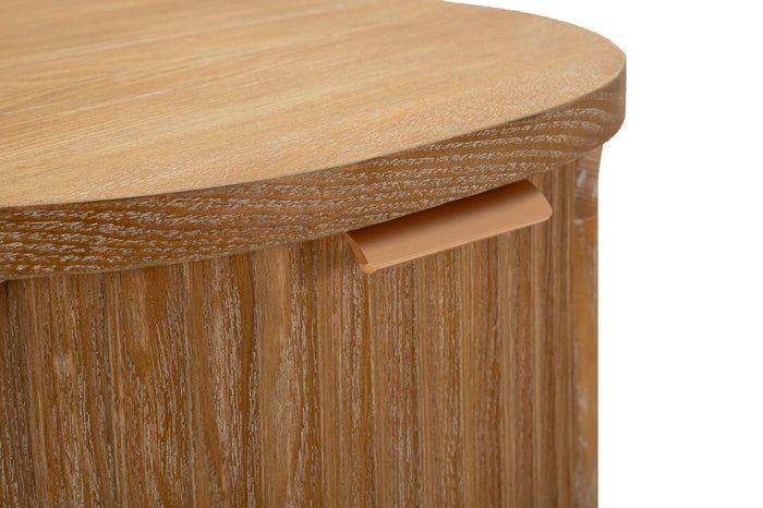 Nachtkastje van dennenhout cm 38x34,5x52