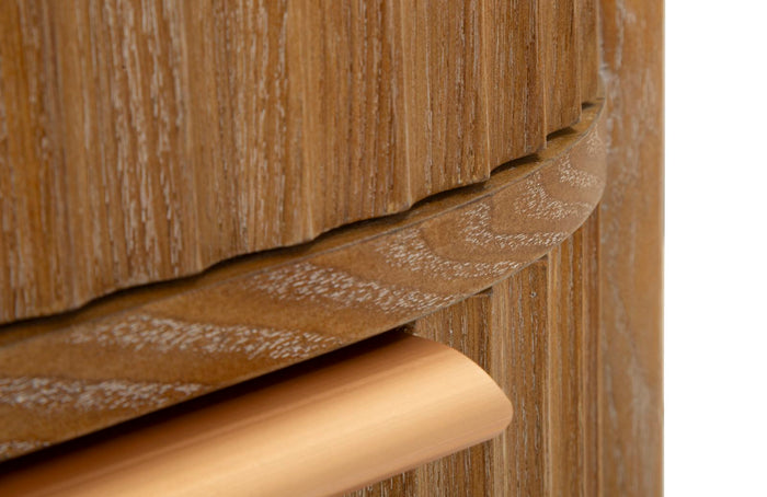 Nachtkastje van dennenhout cm 38x34,5x52