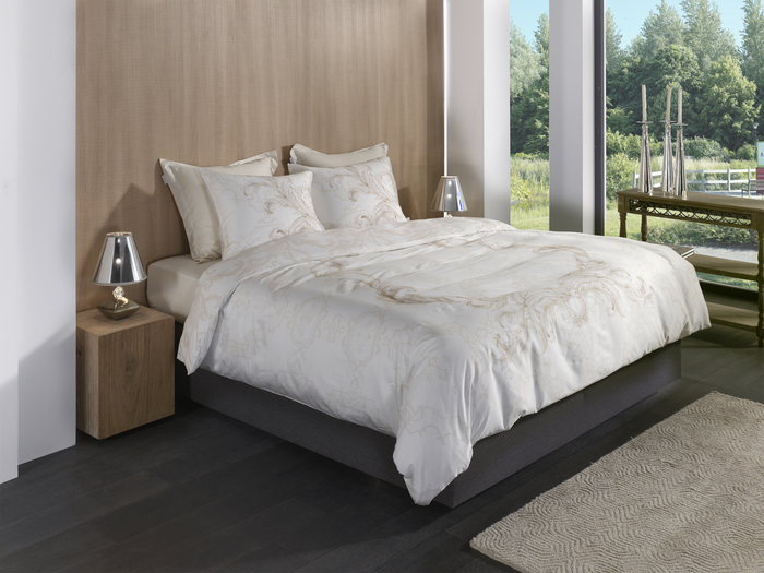 Heckett Lane Dekbedovertrek Katoen Satijn Lauren - off white