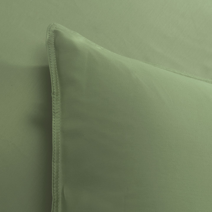 Zo Home Satinado Dekbedovertrekset Uni Katoen Satijn - sage green