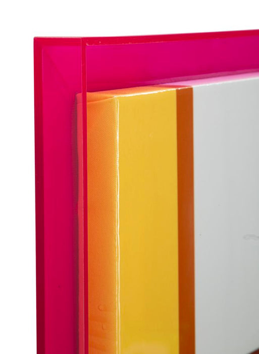 Print op gelakt canvas met acryl frame cm 60x3,3x80