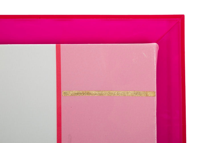 Print op gelakt canvas met acryl frame cm 60x3,3x80