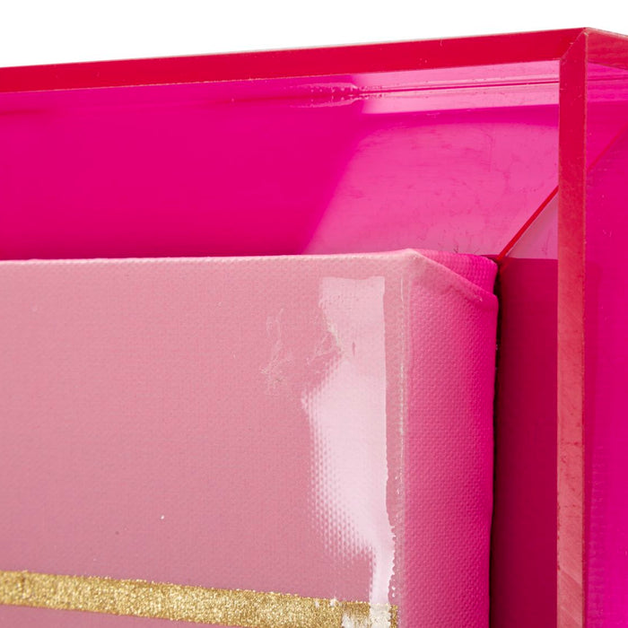 Print op gelakt canvas met acryl frame cm 60x3,3x80