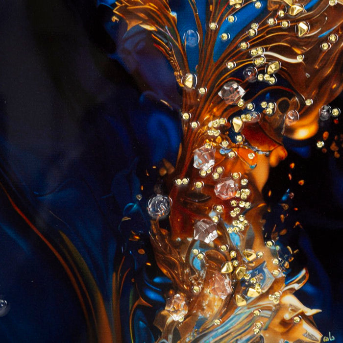 Print op gelakt canvas met lijst 60x4x90 cm