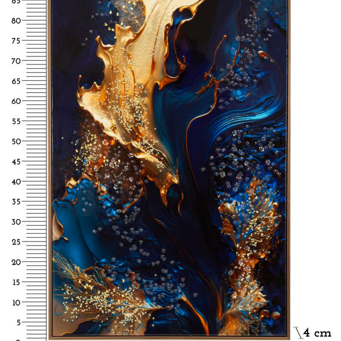 Print op gelakt canvas met lijst 60x4x90 cm