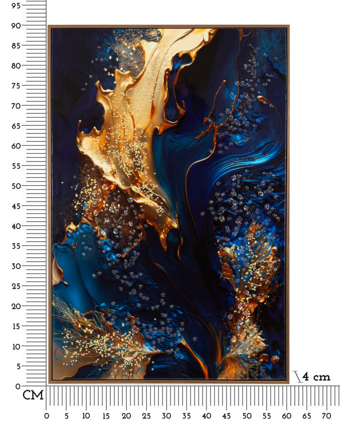 Print op gelakt canvas met lijst 60x4x90 cm