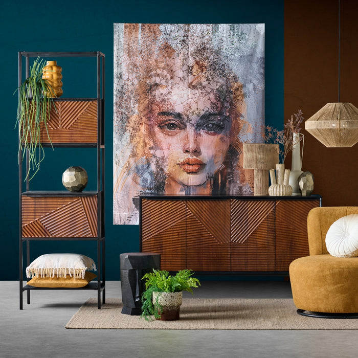 Vaas Miro - Metaal - 20x18x20cm (BxHxD)