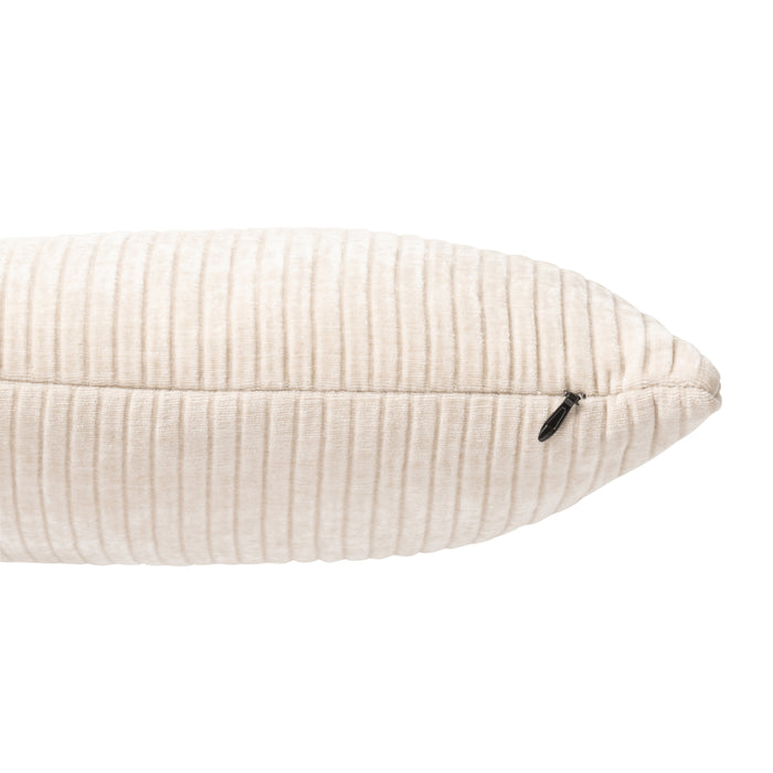 J-line - Kussen Ote Stof|schuim Beige - 45x45x5cm