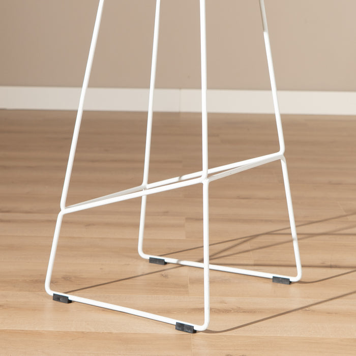 Livin24 Barkruk Ellen wit Scandinavisch design 76 cm- barkrukken set