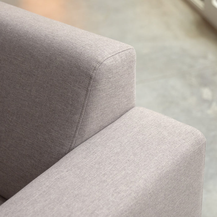 Tikamoon - Lars - Hoekbank links in grijze stof 295 x 185 cm