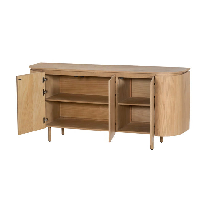 Livingfurn - Dressoir Naturel Eiken - 170x43x81cm - Tobago