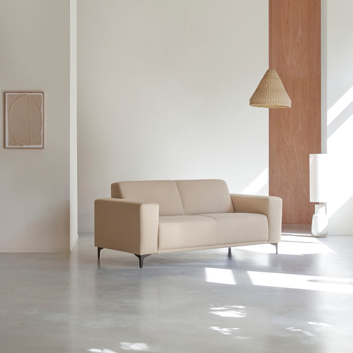 Tikamoon - Stoffen 2,5-zitsbank ecru Lars