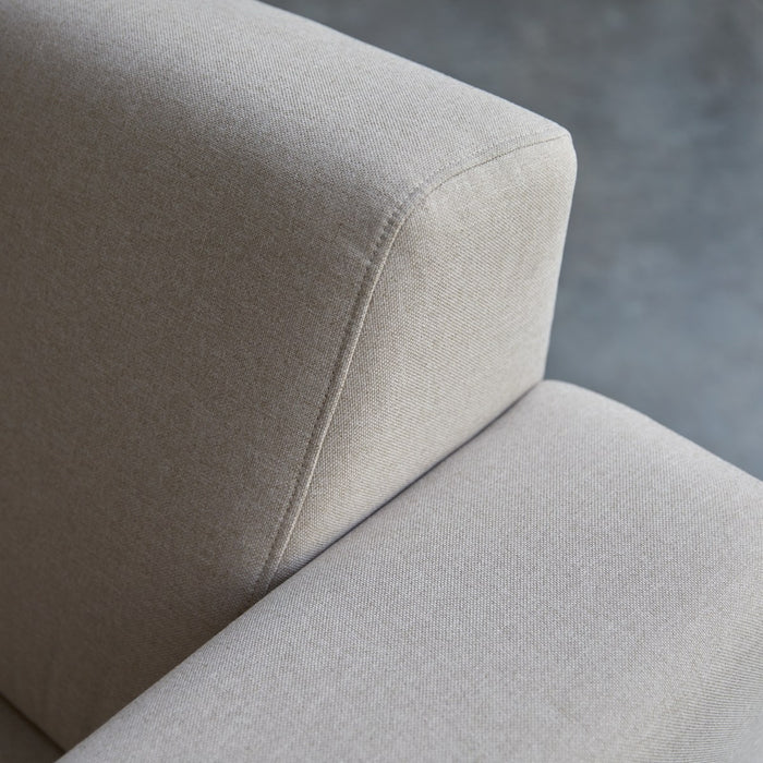 Tikamoon - Lars - Hoekbank links in ecru stof 295 x 185 cm