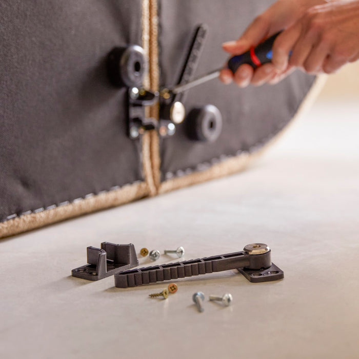 Tikamoon - Modulaire 2-zitsofa Dario in camelkleurige stof