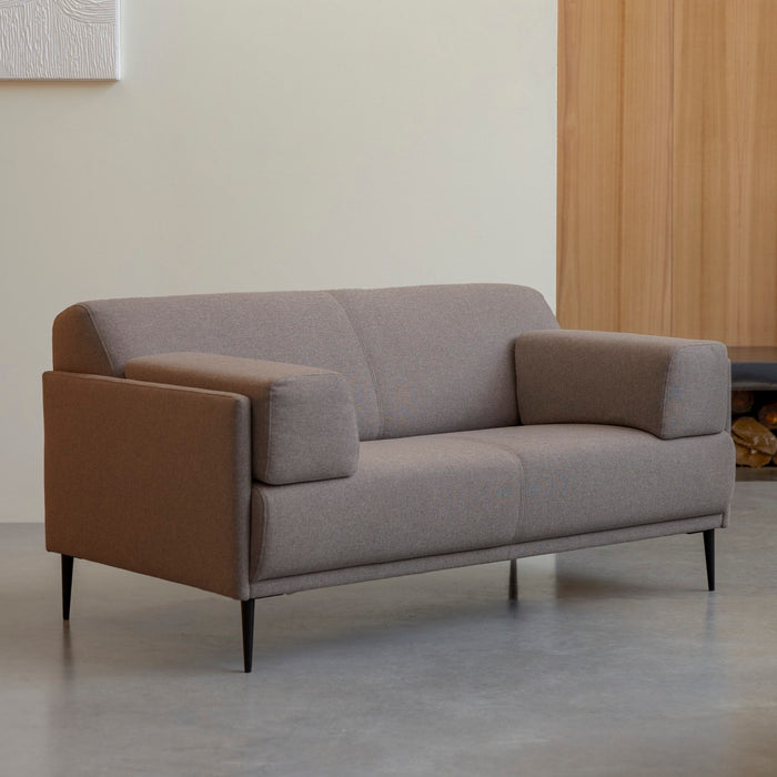 Tikamoon - Finn - Stoffen 2-3-zitsbank, taupegrijs