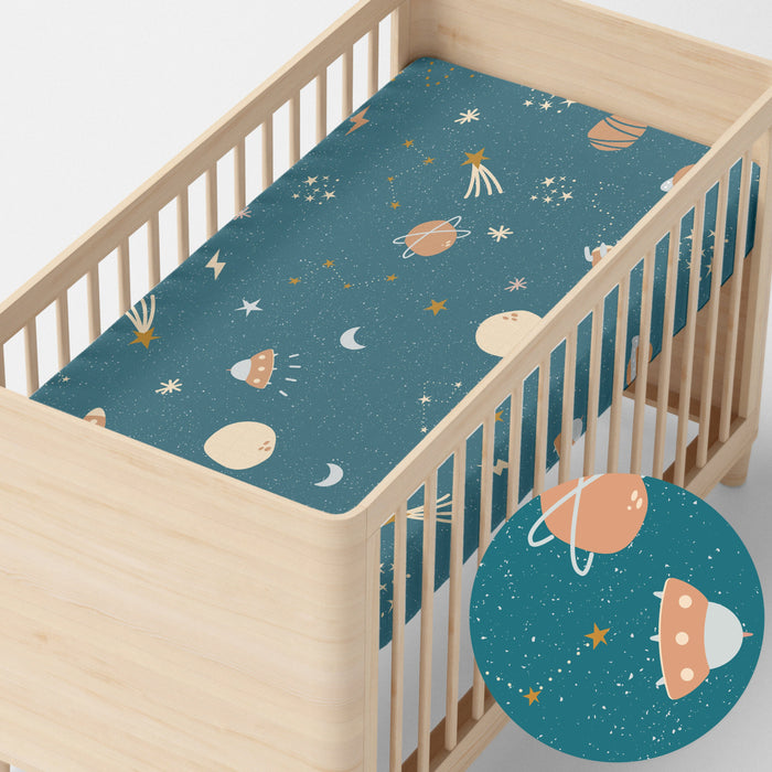 Mini universe Hoeslaken wieg Happyfriday Mini, Veelkleurig, 100% katoen, de kwaliteit van 150 TC