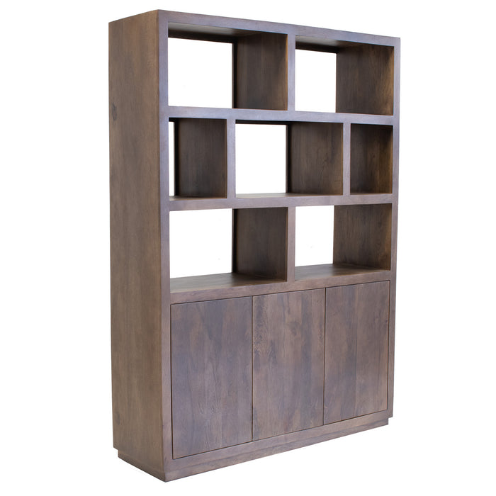 Giga Meubel - Vakkenkast Donkerbruin Hout - 150x45x210cm - Luxurious