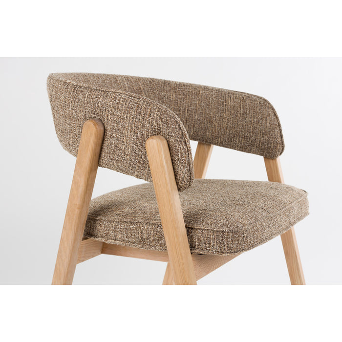 Zuiver Bright Eetkamerstoel Armleuning Bruin