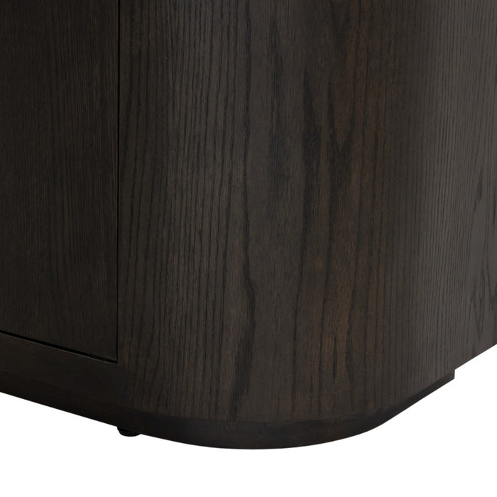 Livingfurn - Boekenkast Bruin Eiken - 145x40x220cm - Novero