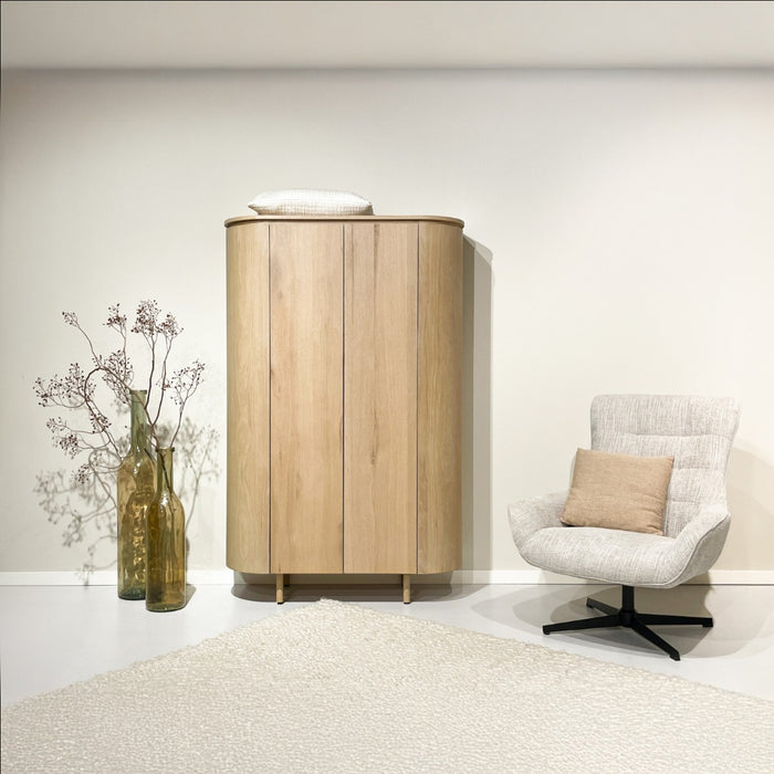 Livingfurn - Kabinet Naturel Eiken - 115x43x180cm - Tobago