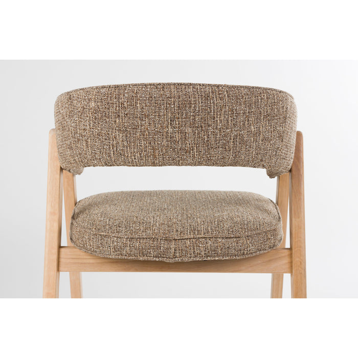 Zuiver Bright Eetkamerstoel Armleuning Bruin