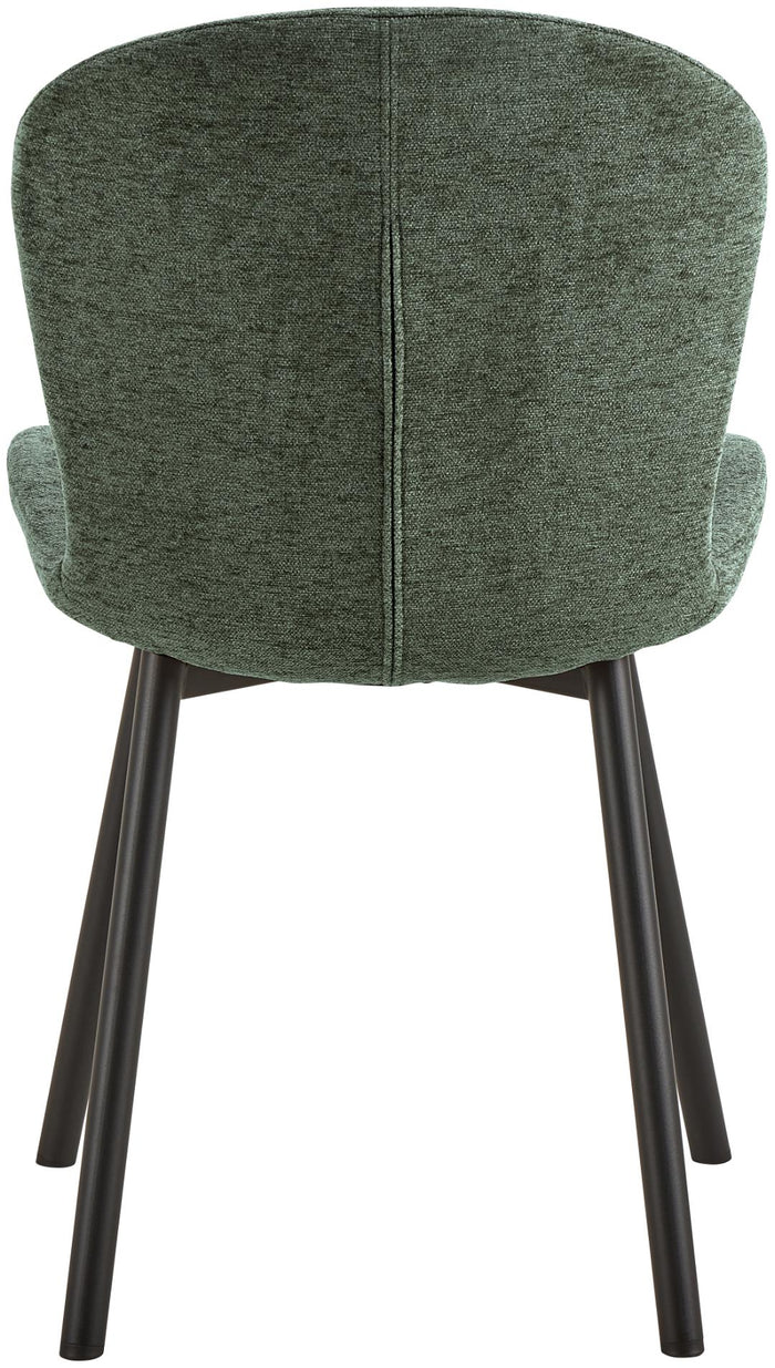 Giga Living - Eetkamerstoel - Groen - Stof - Galtor - Set van 2