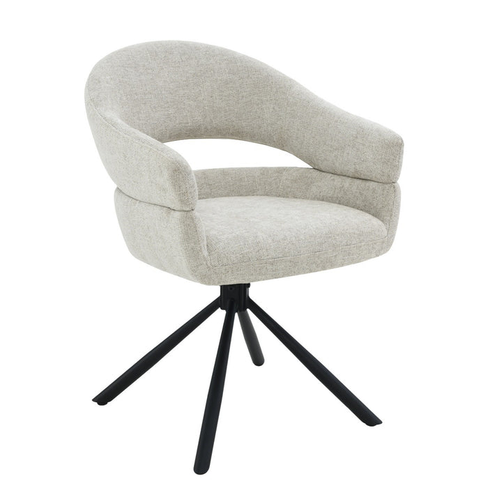 Livingfurn - Eetkamerstoel Linn Toffee Set van 2 - 62x58x85cm