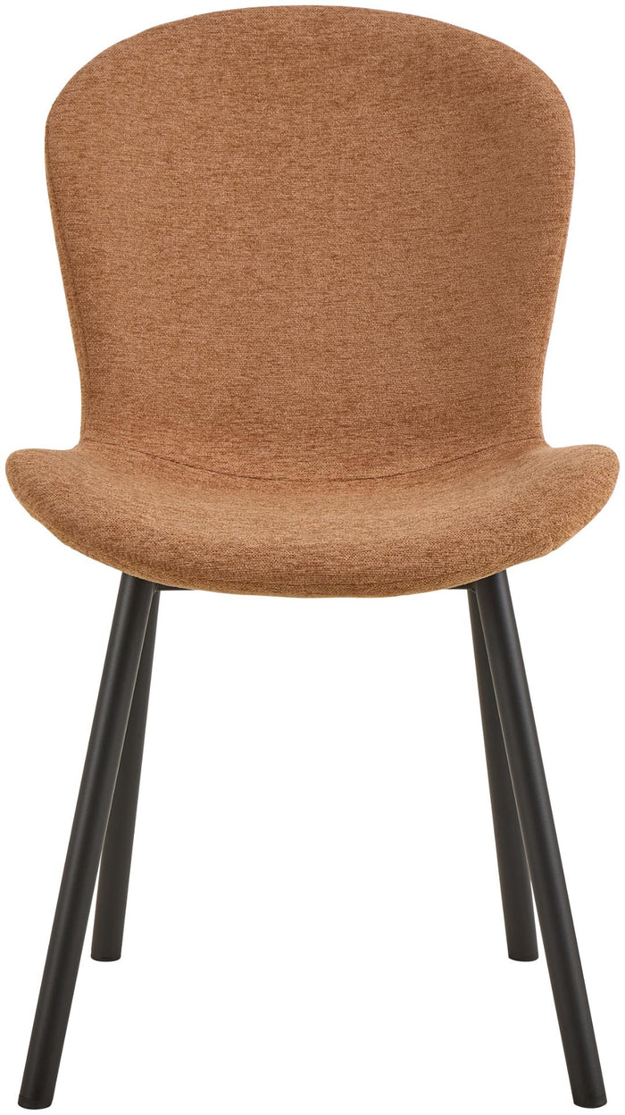 Giga Living - Eetkamerstoel - Terracotta - Stof -Galtor - Set van 2