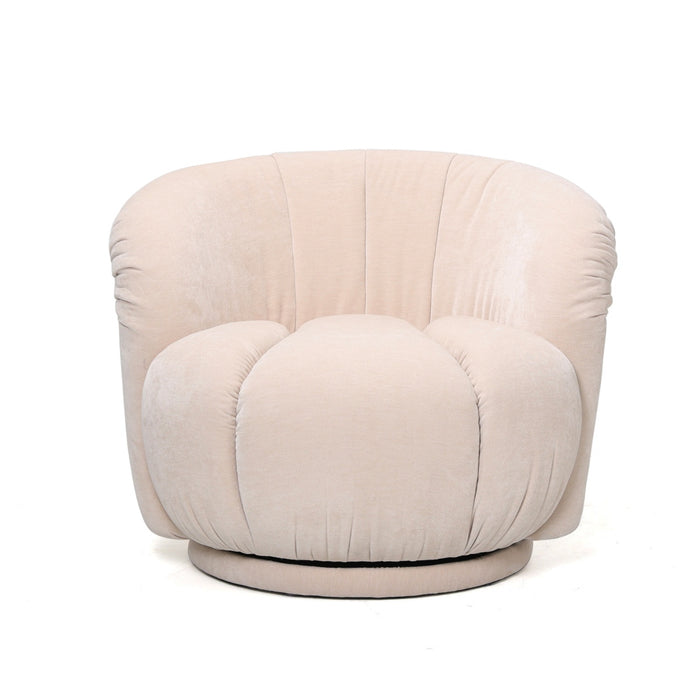DÉJA Living - Fauteuil Beige Stof|Metaal - 86x84x70cm - Arby
