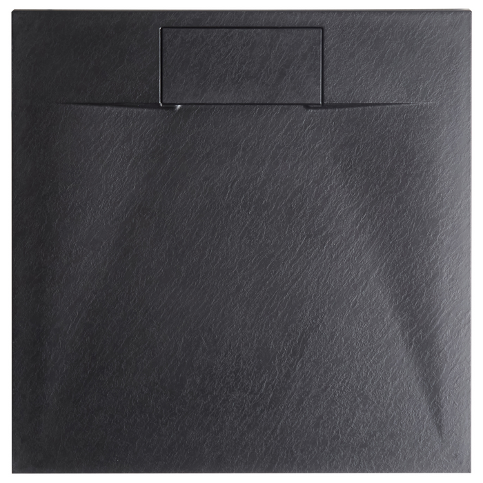 Beliani-AZZURRO-Douchebak-Zwart-80 x 80 x 3 cm-SMC (kunststof)