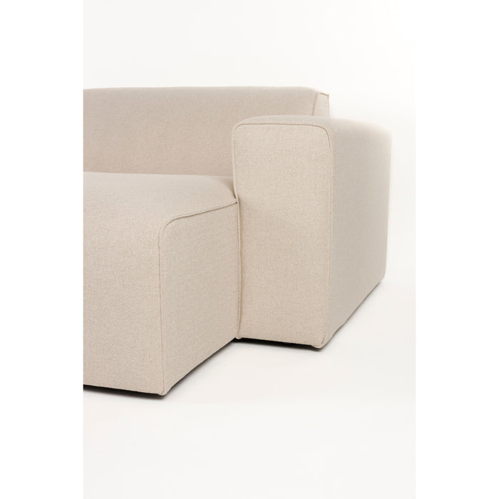 Zuiver Sofa Milka 4,5-zitsbank Chaise longue Rechts Zand - Crème