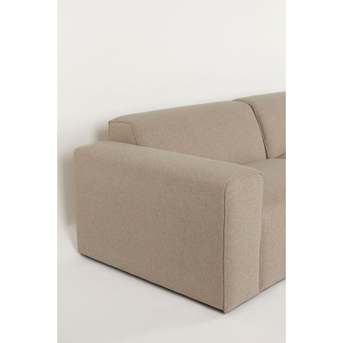 Zuiver Sofa Milka 4,5-zitsbank Chaise longue Rechts Cappuccino - Beige